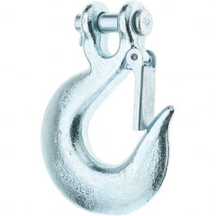 Value Collection - 1/2" Chain Diam, 43 Chain Grade Clevis Hook - 9,200 Lb Capacity, 3/4" Hook Throat, 4" OAL - Exact Tooling