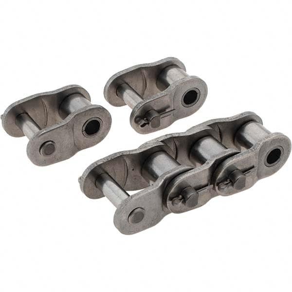 Value Collection - ANSI 60, Roller Chain Offset Link - For Use with Stainless Steel Single Strand Chain - Exact Tooling