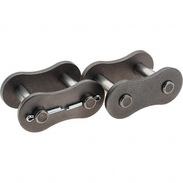 Value Collection - ANSI 160, Cottered Roller Chain Connecting Link - For Use with Single Strand Chain - Exact Tooling