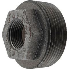 Value Collection - Size 2-1/2 x 1", Class 150, Malleable Iron Black Pipe Hex Bushing - 150 psi, NPT End Connection - Exact Tooling