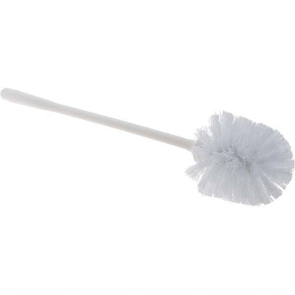 Value Collection - Toilet Bowl Brush - Synthetic, Plastic Handle, White - Exact Tooling