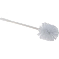Value Collection - Toilet Bowl Brush - Synthetic, Plastic Handle, White - Exact Tooling