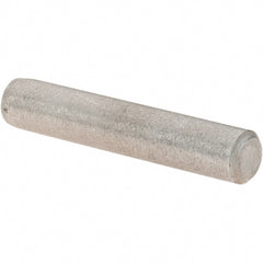 Value Collection - 3/16" Diam x 1" Pin Length Grade 8 Alloy Steel Standard Dowel Pin - C 50-58 Hardness, 7,200 Lb Breaking Strength, 1 Beveled & 1 Rounded End - Exact Tooling