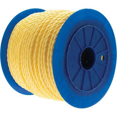 Value Collection - 600' Max Length Polypropylene Twisted Rope - 3/8" Diam - Exact Tooling