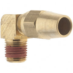 Parker - 3/8" OD, Brass Male Elbow - 400 Max Working psi, - Exact Tooling