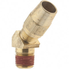 Parker - 5/8" OD, Brass Male 45° Elbow - 400 Max Working psi, - Exact Tooling