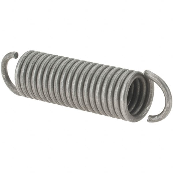 Value Collection - 11/32" OD, Steel Extension Spring - 15 Lb/In Rating - Exact Tooling