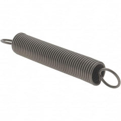 Value Collection - 3/8" OD, Steel Extension Spring - 2.1 Lb/In Rating - Exact Tooling