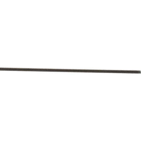 Value Collection - #8-32 UNC (Coarse), 3' Long, Stainless Steel Threaded Rod - 3' Long - Exact Tooling
