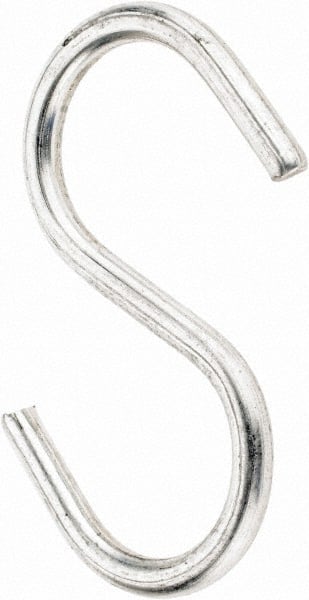 Value Collection - Carbon Steel Bright Zinc S-Hook - 0.148" Wire, 2-1/8" OAL - Exact Tooling