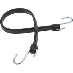 Value Collection - Heavy Duty Tie Down with S Hook - 24" OAL, Black - Exact Tooling