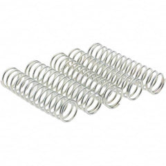 Value Collection - 1/2" OD, 0.047" Wire, Compression Spring - 6.29 Lb Spring Rating, Spring Steel - Exact Tooling