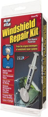Value Collection - Automotive Repair & Service Kits Type: Windshield Repair Kit Contents: 1 Syringe, Repair Compound, Adhesive Disk and Pedestal for One Repair - Exact Tooling