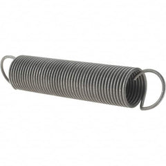 Value Collection - 47/64" OD, Steel Extension Spring - 1.4 Lb/In Rating - Exact Tooling