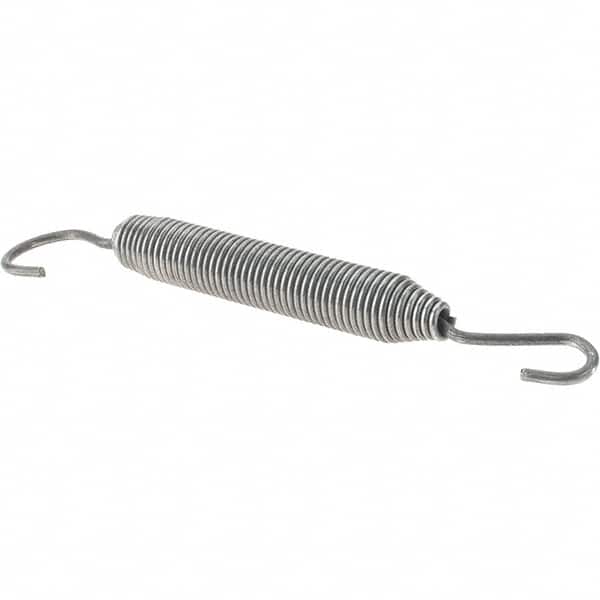 Value Collection - 17/32" OD, Steel Extension Spring - 5 Lb/In Rating - Exact Tooling