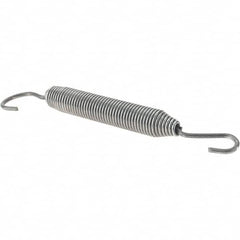 Value Collection - 17/32" OD, Steel Extension Spring - 5 Lb/In Rating - Exact Tooling