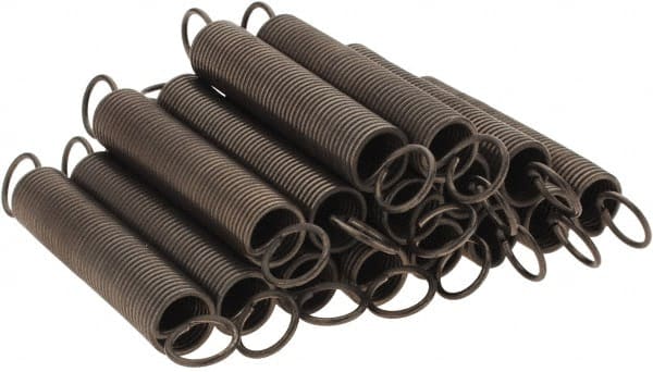 Value Collection - 3/8" OD, Steel Extension Spring - 2.1 Lb/In Rating - Exact Tooling