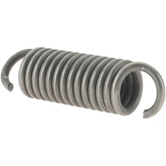 Value Collection - 1/2" OD, Steel Extension Spring - 64 Lb/In Rating - Exact Tooling