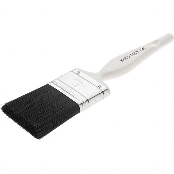 Value Collection - 2" Angled Nylon Varnish Brush - 2-1/2" Bristle Length, Plastic Handle - Exact Tooling