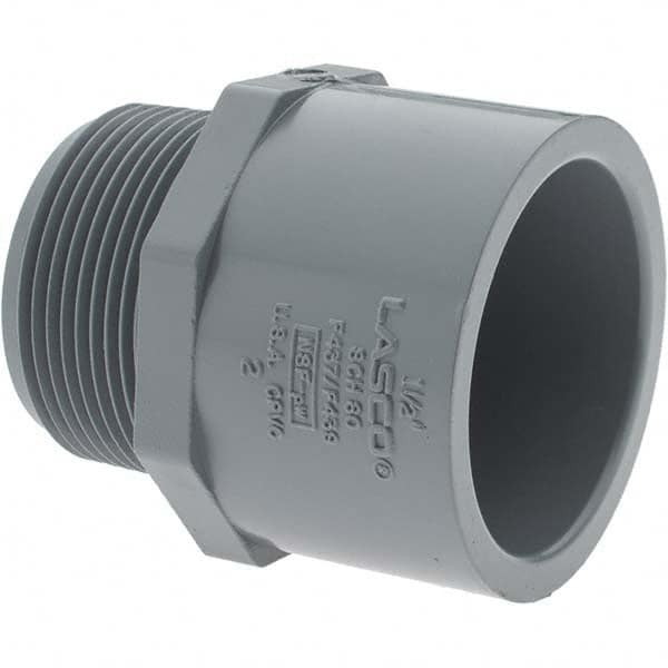 Value Collection - 1-1/2" CPVC Plastic Pipe Male Adapter - MIPT x Slip End Connections - Exact Tooling