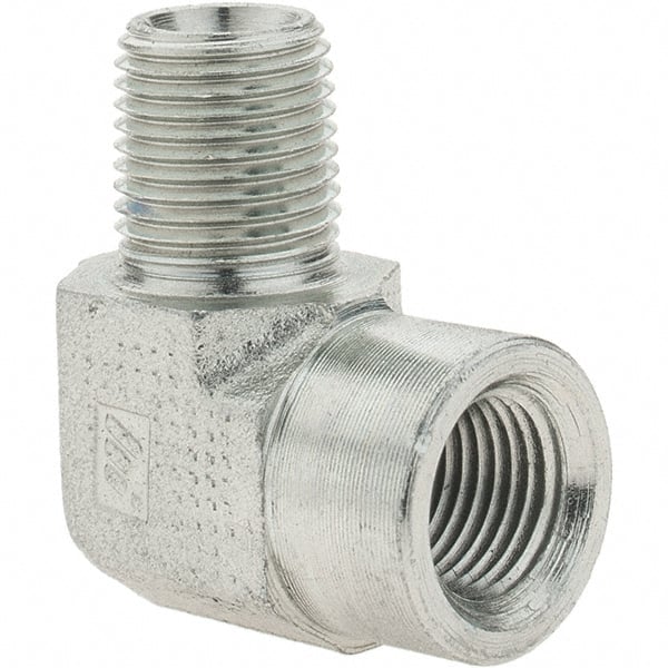 Value Collection - Industrial Pipe 90° Street Elbow - MNPTF x FNPTF, 6,000 psi - Exact Tooling