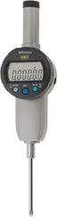 Mitutoyo - 0 to 2" Range, 0.00005" Graduation, Electronic Drop Indicator - Flat Back, Accurate to 0.0002", English & Metric System, LCD Display - Exact Tooling