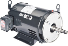 US Motors - 5 hp, ODP Enclosure, No Thermal Protection, 1,755 RPM, 575 Volt, 60 Hz, Three Phase Energy Efficient Motor - Size 184 Frame, Rigid Mount, 1 Speed, Ball Bearings, 5.1 Full Load Amps, F Class Insulation, CCW Lead End - Exact Tooling