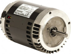 US Motors - 1 hp, ODP Enclosure, No Thermal Protection, 3,450 RPM, 208-230/460 & 190/380 Volt, 60 Hz, Three Phase Standard Efficient Motor - Size 56 Frame, C-Face Mount, 1 Speed, Ball Bearings, 3.6-3.8/1.9 Full Load Amps, B Class Insulation, Reversible - Exact Tooling