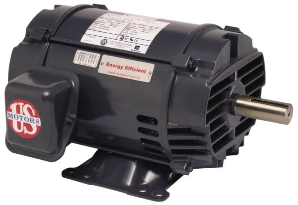 US Motors - 60 hp, ODP Enclosure, No Thermal Protection, 3,560 RPM, 208-230/460 Volt, 60 Hz, Three Phase Energy Efficient Motor - Size 326 Frame, Rigid Mount, 1 Speed, Ball Bearings, 155-136/68 Full Load Amps, F Class Insulation, CCW Lead End - Exact Tooling