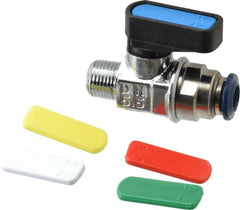 Aignep USA - 1/8" Pipe, Full Port, Brass Standard Ball Valve - Exact Tooling
