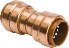 B&K Mueller - 1/2" Tube OD, Metal Push-to-Connect Tube Union - Tube to Tube Connection, 200 Max psi, Rubber O-Ring - Exact Tooling