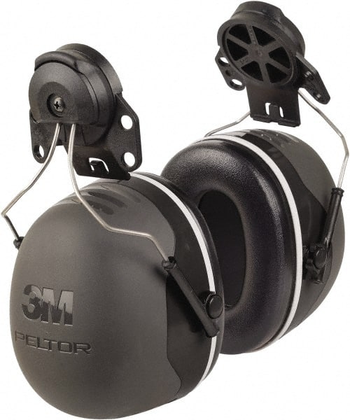 3M - Hard Hat Cap Mounted Black Foam Cushion Earmuffs - 31 NRR Rating - Exact Tooling