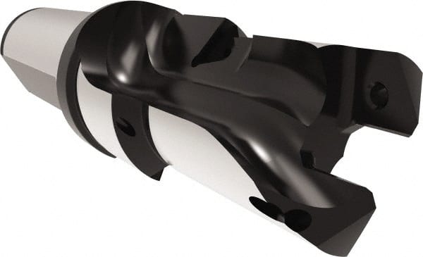 Allied Machine and Engineering - 24 to 25.99mm Diam, Straight Shank, 25.4mm Body Shank Diam, Combo Chamfer and Countersink Drill - TCMT 110204 Insert, 121.84mm OAL - Exact Tooling