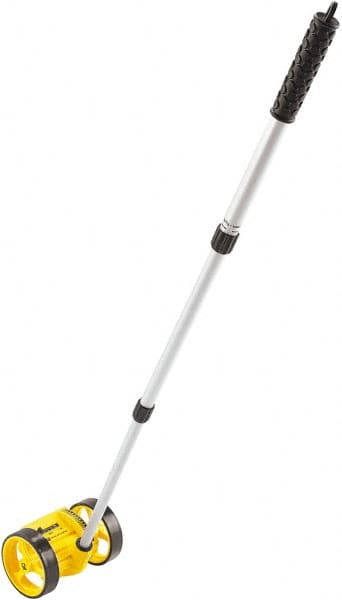 CST/berger - 10,000' Counter Limit, 36-1/2" OAL, Measuring Wheel - 1" Accuracy per 100", Measures in Feet - Exact Tooling