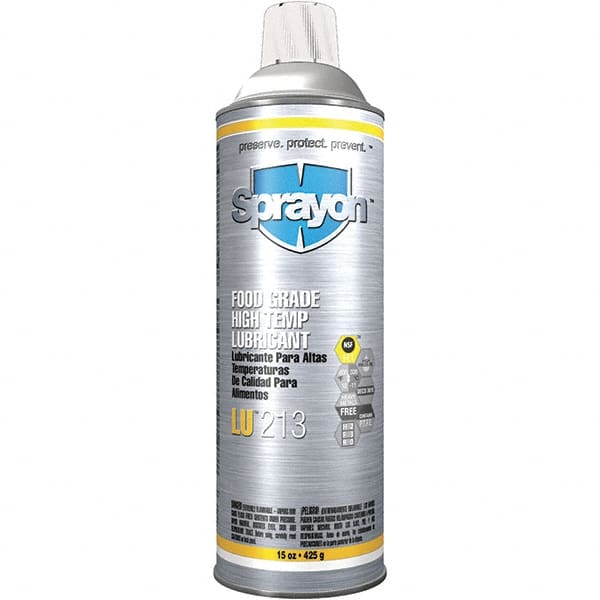 Sprayon - 20 oz Aerosol Spray Lubricant - 12°F to 635°F, Food Grade - Exact Tooling
