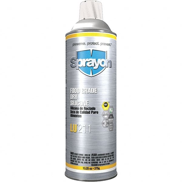 Sprayon - 13.25 oz Aerosol Spray Lubricant - Clear, -40°F to 450°F, Food Grade - Exact Tooling