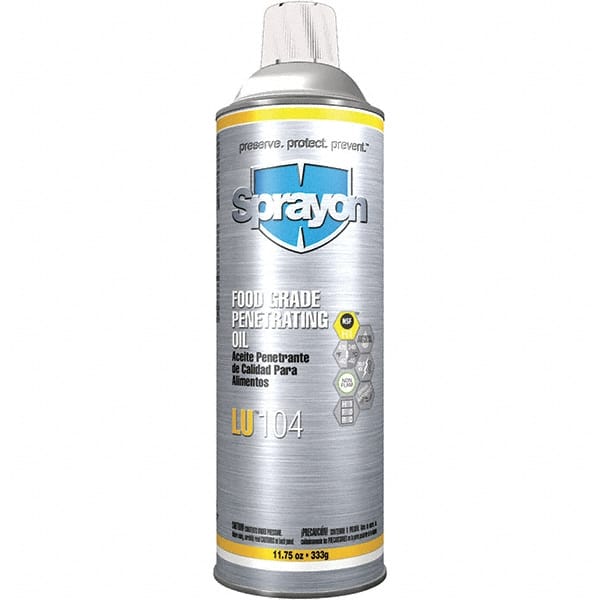 Sprayon - 20 oz Aerosol Spray Lubricant - Clear, -40°F to 475°F, Food Grade - Exact Tooling