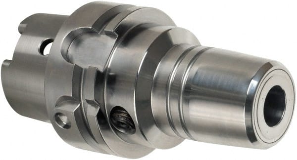 Guhring - HSK63A Taper Shank, 20mm Hole Diam, Hydraulic Tool Holder/Chuck - 42mm Nose Diam, 90mm Projection, Through Coolant - Exact Tooling
