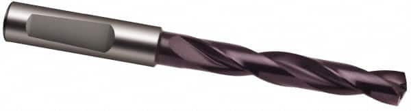 Guhring - 9.1mm 140° Solid Carbide Jobber Drill - FIREX Finish, Right Hand Cut, Spiral Flute, 103mm OAL, SU Point - Exact Tooling