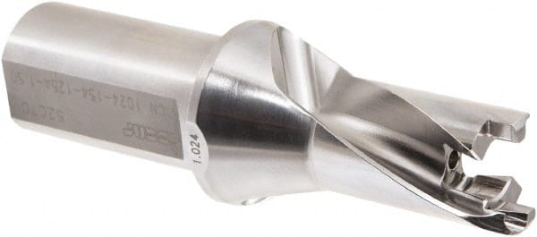 Iscar - 1.024" to 1.059" Diam, 1.5xD, 1.54" Max Depth, 1-1/4" Shank Diam, 5.52" OAL, Replaceable-Tip Drill - FCP, HCP-IQ, ICK, ICK-2M, ICM, ICP, iCP-2M Insert, 53758793 Toolholder, Series SumoCham - Exact Tooling