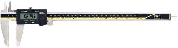 Mitutoyo - 0 to 300mm Range, 0.01mm Resolution, Electronic Caliper - 0.0015" Accuracy, SPC Output - Exact Tooling