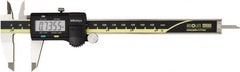 Mitutoyo - 0 to 150mm Range, 0.01mm Resolution, Electronic Caliper - 0.001" Accuracy, SPC Output - Exact Tooling