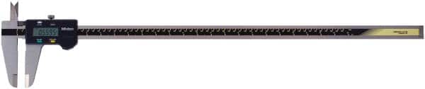 Mitutoyo - 0 to 600mm Range, 0.01mm Resolution, Electronic Caliper - 0.002" Accuracy, SPC Output - Exact Tooling
