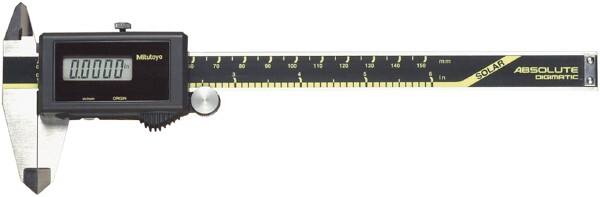 Mitutoyo - 0 to 150mm Range, 0.01mm Resolution, Electronic Caliper - 0.001" Accuracy, SPC Output - Exact Tooling