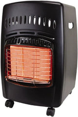 GHP GROUP - 10 to 18,000 BTU Rating, Propane Forced Air Heater - 600 Sq Ft Max Heating Area, (1) 1 Lb or 20 Lb Tank Capacity, Fuel with LP Gas - Exact Tooling