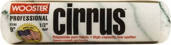 Wooster Brush - 1/2" Nap, 9" Wide Paint Roller Cover - Semi-Rough Texture, Polyamide - Exact Tooling