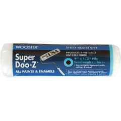 Wooster Brush - 1/2" Nap, 9" Wide Paint Roller Cover - Semi-Rough Texture, Woven - Exact Tooling