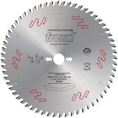 Freud - 303mm Diam, 30mm Arbor Hole Diam, 60 Tooth Wet & Dry Cut Saw Blade - Carbide-Tipped, Standard Round Arbor - Exact Tooling