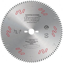Freud - 300mm Diam, 1" Arbor Hole Diam, 96 Tooth Wet & Dry Cut Saw Blade - Carbide-Tipped, Standard Round Arbor - Exact Tooling