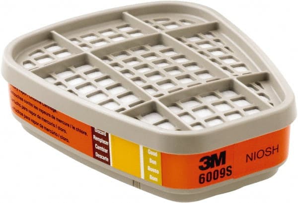 3M - Orange Cartridge - Series 6000, 7000, FF-400, Protects Against Mercury Vapor, Sulfur Dioxide - Exact Tooling